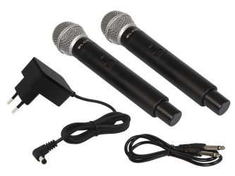 Kompaktowy system dwóch bezprzewodowego mikrofonu Blow PRM905