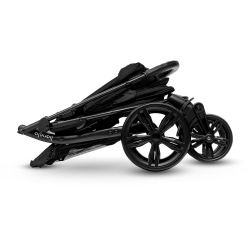Wózek spacerowy LIONELO ANNET czarny duże koła + moskitiera + ocieplacz na nóżki