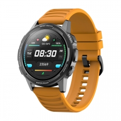 Zegarek sportowy smartwatch SENBONO X28 Full HD z metalową kopertą - zółty