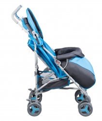 Wózek spacerowy  LIONELO ELIA + folia przeciwdeszczowa + moskitiera kolor niebieski