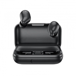 Bezprzewodowe słuchawki bluetooth TWS Haylou T15 powerbank 2200 mAh czarne