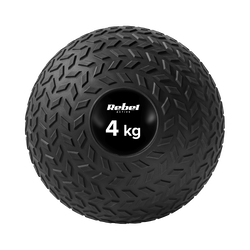 Mała piłka lekarska do ćwiczeń rehabilitacyjna Slam Ball 23cm 4kg REBEL ACTIVE