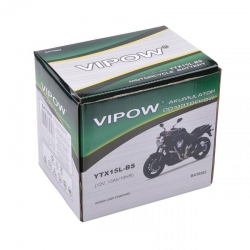 Akumulator VIPOW MC 12V 13Ah do motocykli skuterów + elektrolit