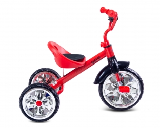 Rowerek trójkołowy dziecięcy Caretero Toyz York z pedałami - czerwony