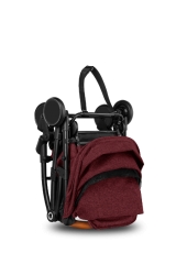 Wózek spacerowy LIONELO JULIE burgund + moskitiera + ocieplacz na nóżki + torba do przenoszenia