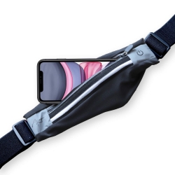 Bezprzewodowe słuchawki bluetooth magnetyczne sportowe Qoltec PREMIUM mikrofon + pas sportowy podświetlany na smartfona