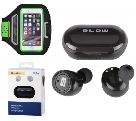 Słuchawki BLOW Earbuds BTE100 Bluetooth PowerBank + etui na ramię