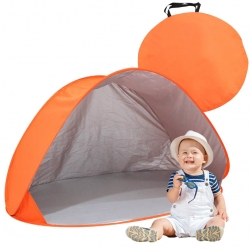 Namiot plażowy samorozkładający Junior - pomarańczowy