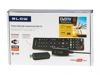 Tuner DVB-T2 BLOW 7000FHD MINI H.265 HEVC
