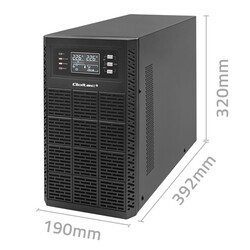 Zasilacz awaryjny UPS Qoltec Power Factor 1.0 3kVA 3000W LCD EPO USB On-line CZYSTY SINUS