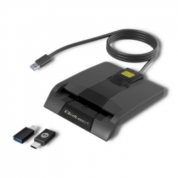 Inteligentny czytnik chipowych kart ID Qoltec SCR-0636 USB typu C