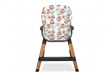 Drewniane krzesło i krzesełko do karmienia 4 w 1 Lionelo Mona - wzór w kwiaty