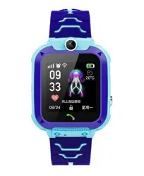 Zestaw dla dzieci zegarek smartwatch Q12 niebieski + głośnik bluetooth