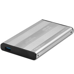 Aluminiowa obudowa zewnętrzna USB 3.0/SATA3 Qoltec dla dysków HDD/SSD 2.5" - srebrny