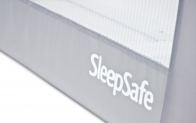 Barierka ochronna do łóżka Caretero SpeepSafe 46 cm wysokości - szara