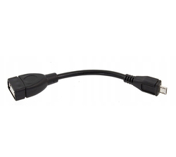 Adapter USB na microUSB - OTG - czarny