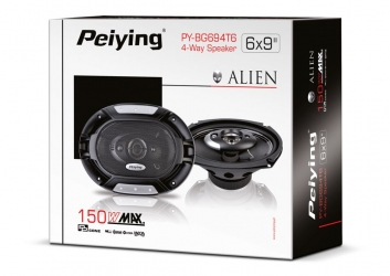 Głośniki samochodowe Peiying Alien 6x9&quot; 150W z maskownicami komplet