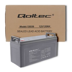 Akumulator AGM Qoltec 12V 120Ah max. 1440A