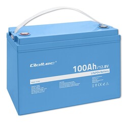 Akumulator LiFePO4 litowo-żelazowo-fosforanowy Qoltec 12.8V 100Ah 1280Wh BMS