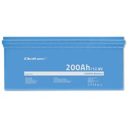 Akumulator LiFePO4 litowo-żelazowo-fosforanowy Qoltec 12.8V 200Ah 2560Wh BMS