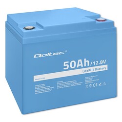 Akumulator LiFePO4 litowo-żelazowo-fosforanowy Qoltec 12.8V 50Ah 640Wh BMS