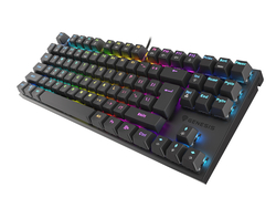 Aluminiowa klawiatura mechaniczna Genesis THOR 303 TKL RGB podświetlana gamingowa dla graczy