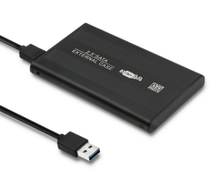 Aluminiowa obudowa zewnętrzna USB 3.0/SATA3 Qoltec dla dysków HDD/SSD 2.5" - czarny