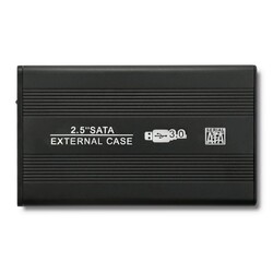 Aluminiowa obudowa zewnętrzna USB 3.0/SATA3 Qoltec dla dysków HDD/SSD 2.5&quot; - czarny