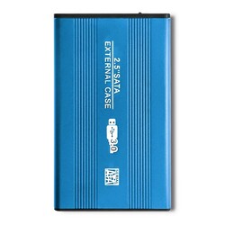 Aluminiowa obudowa zewnętrzna USB 3.0/SATA3 Qoltec dla dysków HDD/SSD 2.5&quot; - niebieski