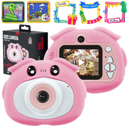 Aparat cyfrowy dla dzieci z funkcją kamery Maxlife MXKC-100 różowy
