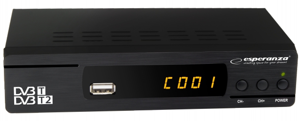 Cyfrowy zestaw DVB-T antena pokojowa + tuner DVB-T/T2 EV104