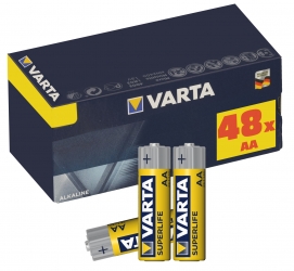 Zestaw 48 baterie AA VARTA R6 Superlife cynkowo-węglowe