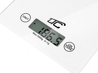 Elektroniczna szklana waga kuchenna LTC do 5kg biała