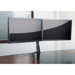 Uchwyt biurkowy do dwóch monitorów  LED/LCD 13-27 cala