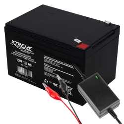 Akumulator żelowy XTREME 12V 12Ah + ładowarka