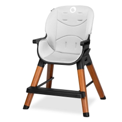 Drewniane krzesło i krzesełko do karmienia 4 w 1 Lionelo Mona - kolor czarny