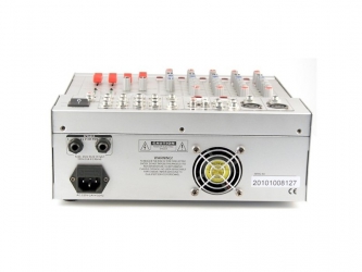 Mikser audio powermikser AZUSA PMX-6S z wbudowanym wzmacniaczem 2x210W 6 kanałów