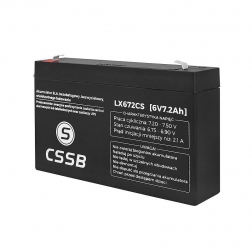 Akumulator żelowy CSSB 6V 7.2Ah