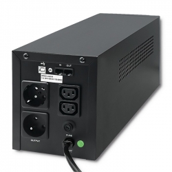 Zasilacz awaryjny UPS Qoltec Monolith 1200VA 720W LCD USB RJ45