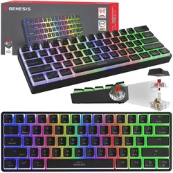 Bezprzewodowa klawiatura gamingowa mechaniczna Genesis THOR 660 podświetlana RGB