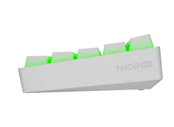 Bezprzewodowa klawiatura gamingowa mechaniczna Genesis THOR 660 podświetlana RGB - biała
