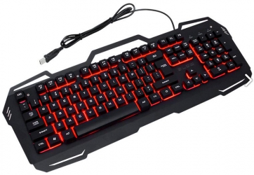 Zestaw Blow klawiatura z podświetleniem LED RED COLD STEEL + mysz + podkładka + głośniki Boogie