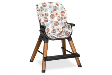 Drewniane krzesło i krzesełko do karmienia 4 w 1 Lionelo Mona - wzór w kwiaty