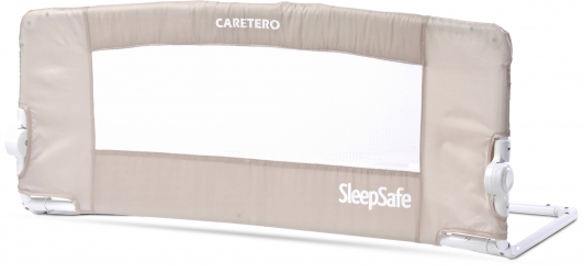 Barierka ochronna do łóżka Caretero SpeepSafe 46 cm wysokości - beżowa