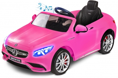 Samochód auto na akumulator Caretero Toyz Mercedes-Benz S63 AMG akumulatorowiec + pilot zdalnego sterowania - różowy