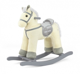 Koń na biegunach Milly Mally Pony niebieski interaktywny konik + miś