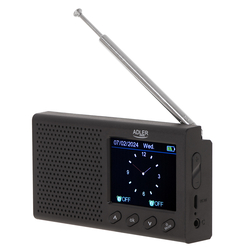 Radio przenośne FM Adler AD 1198 LCD Bluetooth zegar