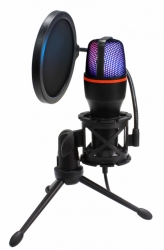 Klawiatura gamingowa podświetlana REBELTEC DISCOVERY 2 mysz mata słuchawki mikrofon dla graczy
