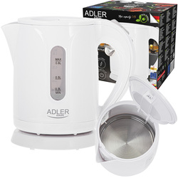 Czajnik elektryczny Adler AD1371w 0,8 L - biały