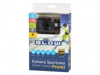 Kamera sportowa Blow Pro4U 4K Wi-Fi + wodoodporna obudowa + pilot